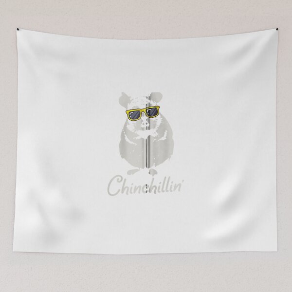 Aperçu de l'œuvre Chinchillin Cute Funny Cool Chinchilla Pet Animal Love Amour créée et vendue par raelinema9mar1.