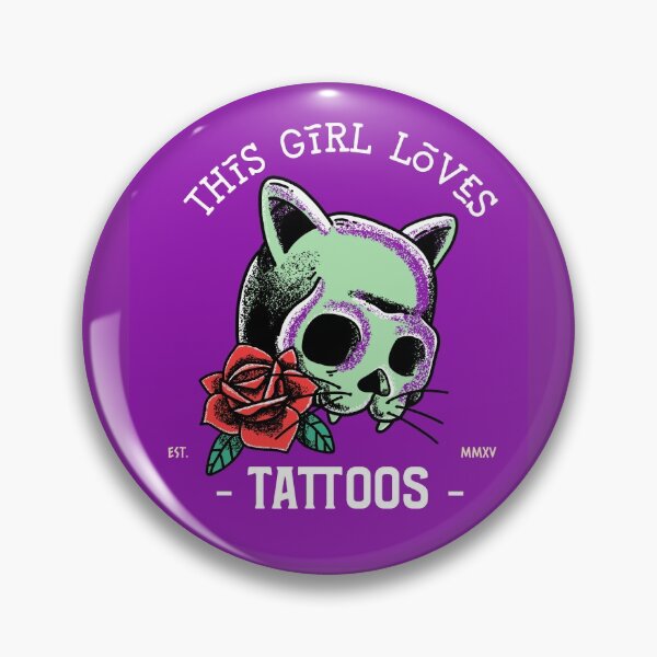 Item preview, This Girl Loves Tattoos Design designed and sold by boopsblunt.