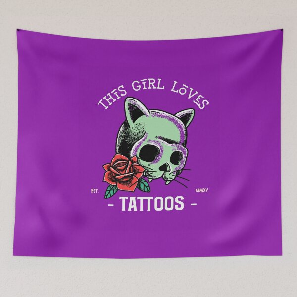 Item preview, This Girl Loves Tattoos Design designed and sold by boopsblunt.