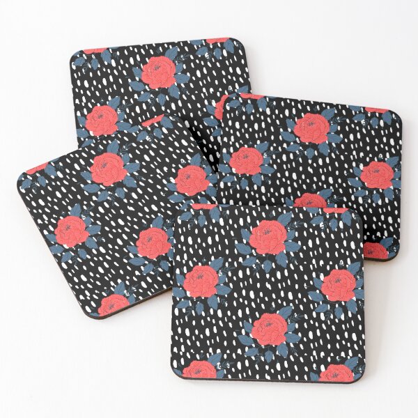 Item preview, Red Roses with White Polka Dots designed and sold by BlissfulSummer.