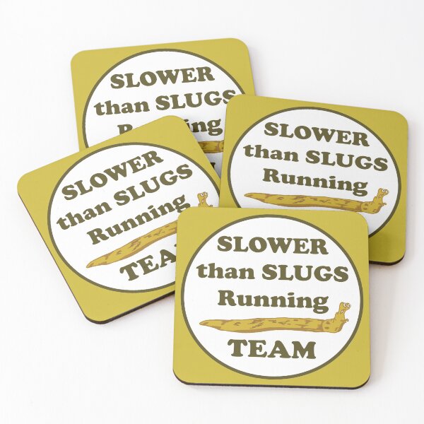 Item preview, Slower than slugs running team designed and sold by Microwhites.