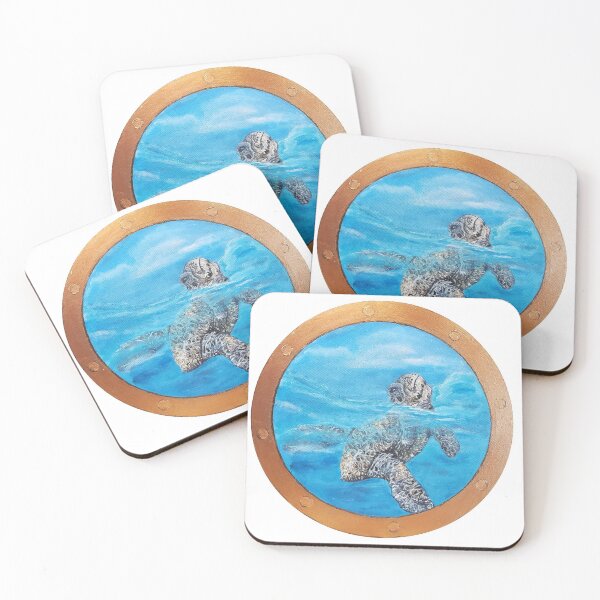 Item preview, Through the Porthole SeaTurtle designed and sold by LivingArtBrenda.