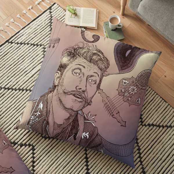 "La música de Eugene" Floor Pillow