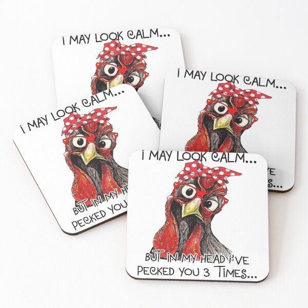 Item preview, I May Look Calm But In My Head I've Pecked You 3 Times designed and sold by cucai721.