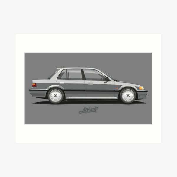 Honda Civic Mk4 (EF) 4door Sedan 2 Art Print