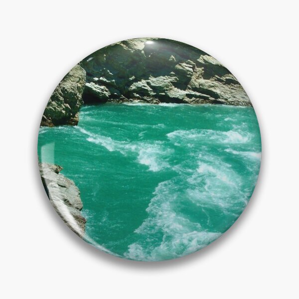 Item preview, Whitewater Cliff waves roaring designed and sold by Rachel Pile.
