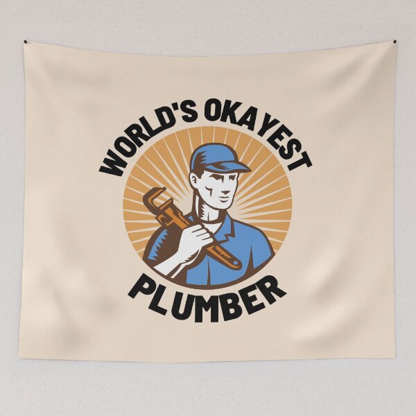 Item preview, World's Okayest Plumber designed and sold by CynthSky.
