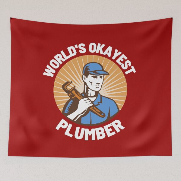 Item preview, World's Okayest Plumber designed and sold by CynthSky.