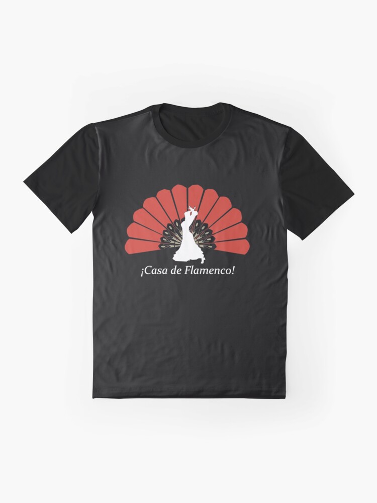 Thumbnail 4 of 5, Graphic T-Shirt, Casa de Flamenco (Black) designed and sold by LightningSolas.