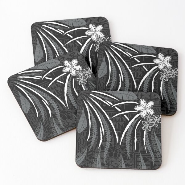 Item preview, Vintage Samoan Black Tribal Tapa Art Board designed and sold by sunnthreads.