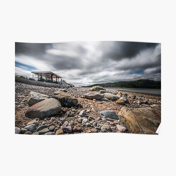 "Deganwy Beach Shelter " Poster for Sale by elgingero Redbubble