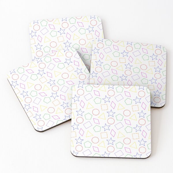 Item preview, Rainbow outline geometric shapes designed and sold by LittleBettyMakes.