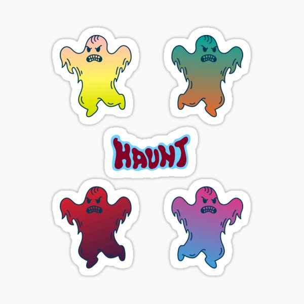 Ghosts haunt in packs! Sticker