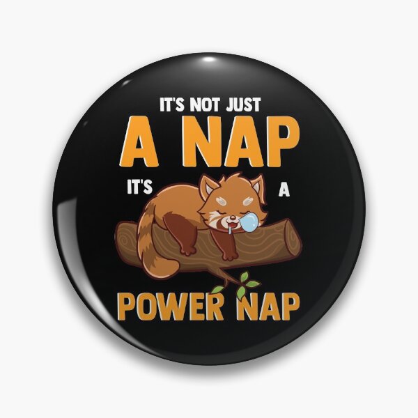 Item preview, It's Not Just A Nap It's A Power Nap Red Panda Pun designed and sold by perfectpresents.