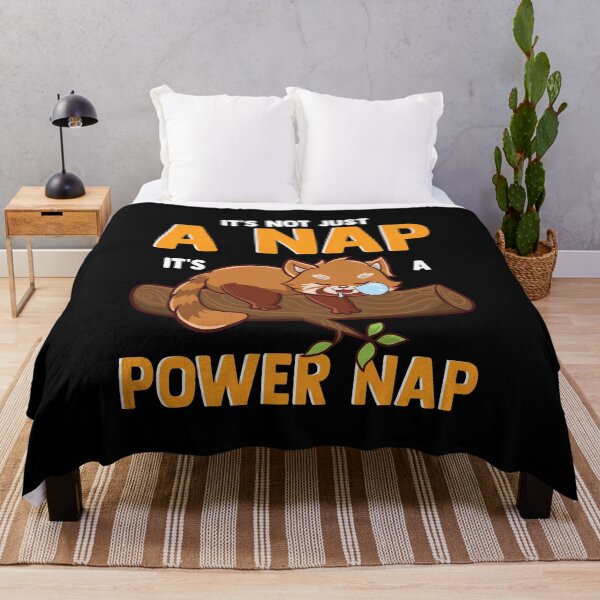 Item preview, It's Not Just A Nap It's A Power Nap Red Panda Pun designed and sold by perfectpresents.