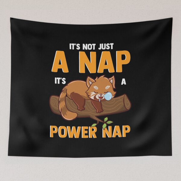 Item preview, It's Not Just A Nap It's A Power Nap Red Panda Pun designed and sold by perfectpresents.