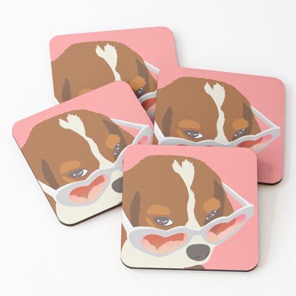 Item preview, dog with heart sunglasses <3 designed and sold by sunhqq.