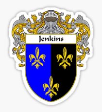 Jenkins Coat of Arms/Family Crest Sticker
