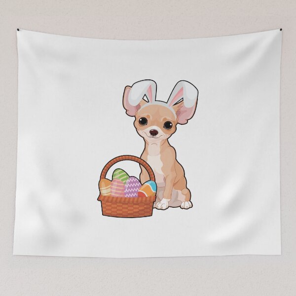Item preview, Easter Chihuahua Cute Dog with Easter Basket designed and sold by EstelleStar.