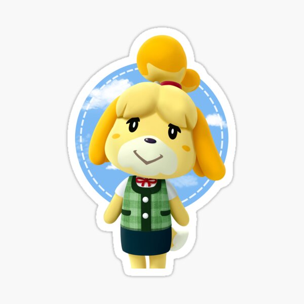 Animal Crossing Isabelle Human Sticker By Crypttid Redbubble