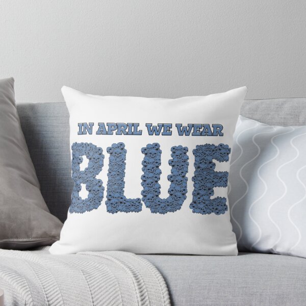 Item preview, In April We Wear Blue skull designed and sold by nevertheless-.