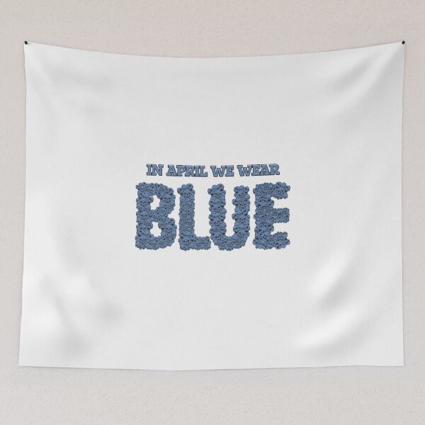 Item preview, In April We Wear Blue skull designed and sold by nevertheless-.