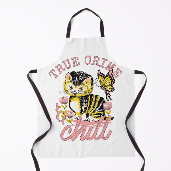Item preview, True Crime And Chill Vintage Cute Cat designed and sold by LOVECURIO.