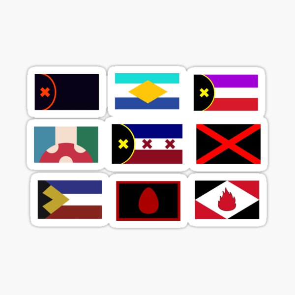 Pack d'autocollants All Dream SMP Country Flags Sticker