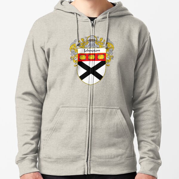 Johnston Coat of Arms/Family Crest Zipped Hoodie