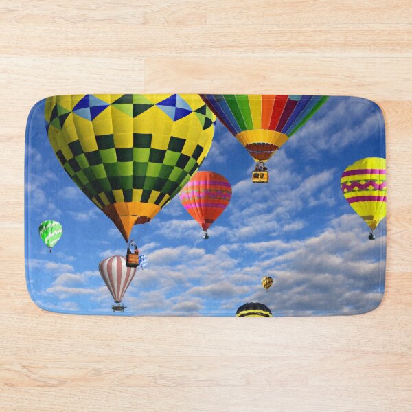 Item preview, Hot Air Balloons Against A Blue Sky with Clouds designed and sold by itsashorething.