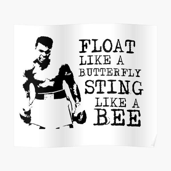 Float Like A Butterfly Posters Redbubble