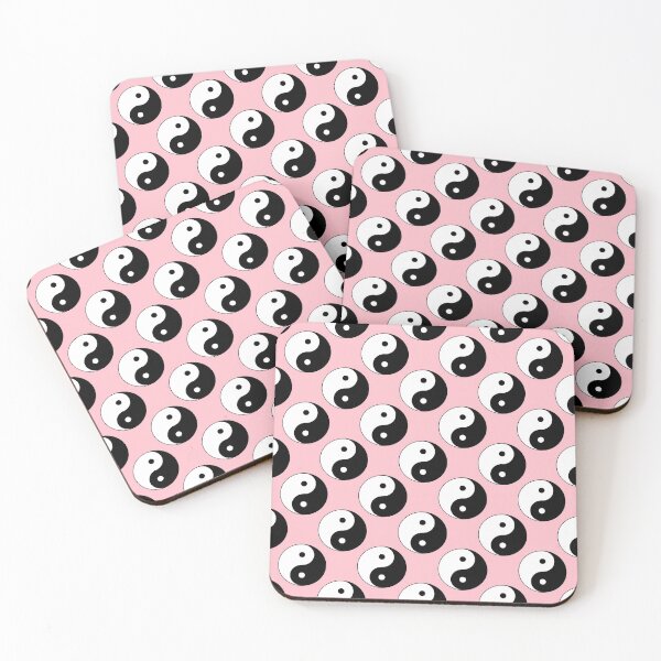 Item preview, Yin And Yang Repeating Pattern (Pink Background) designed and sold by Pendy777.