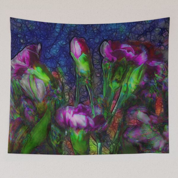 Item preview, Abstract Pink Carnations designed and sold by bloomingvine.