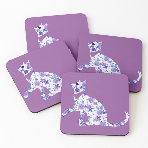 Item preview, Kawaii Adorable Cat with Beautiful Flower Pattern, Popoki 811 designed and sold by VinBasis.
