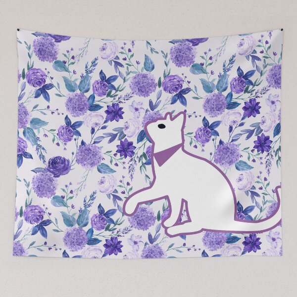 Item preview, Kawaii Adorable Cat with Beautiful Flower Pattern, Popoki 811 designed and sold by VinBasis.