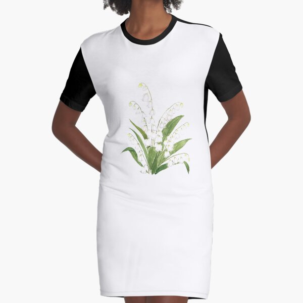 Item preview, hand painted white lily of valley watercolor  designed and sold by ColorandColor.