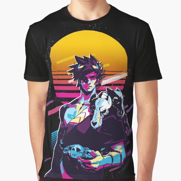 Vista previa del artículo con la obra «Zagreus - Hades (Retro de los 80)», diseñado y vendido por MnA-Designs.