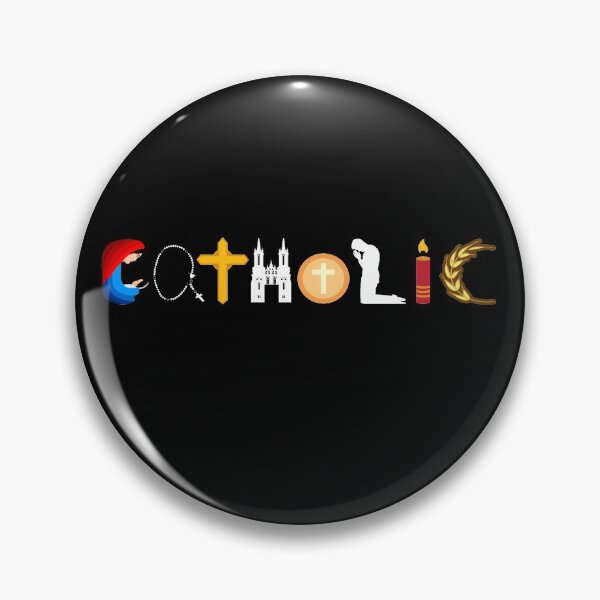 Item preview, Catholic word in Images Symbols designed and sold by EverythingKawai.