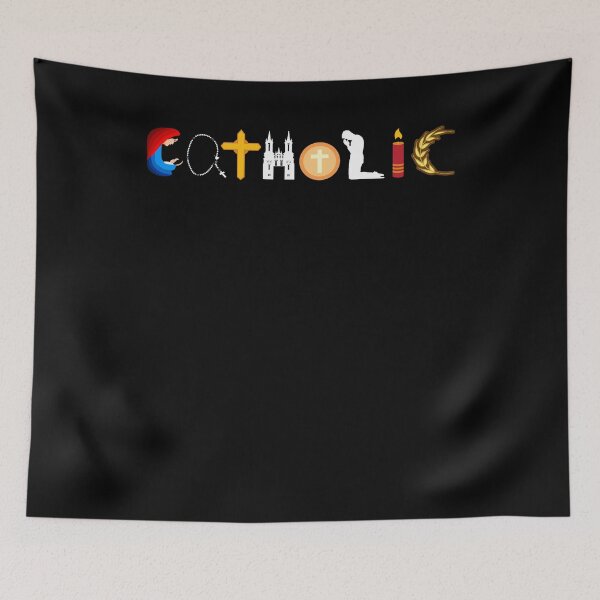 Item preview, Catholic word in Images Symbols designed and sold by EverythingKawai.