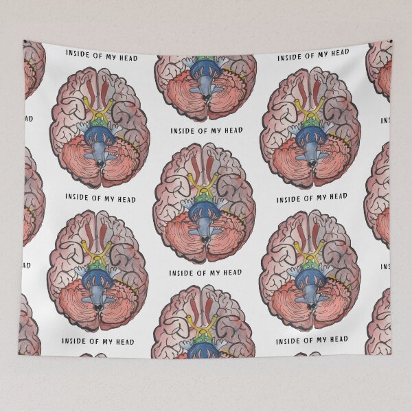 Item preview, inside of my head t-shirt | brain t-shirt | human brain watercolor poster   designed and sold by KARTICK DUTTA.