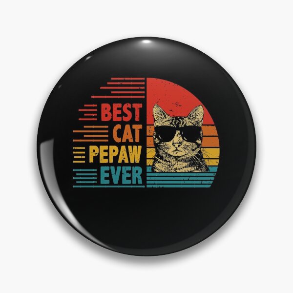 Item preview, Vintage Retro Best Cat Pepaw Ever Funny Cat Lover Father's Day Gift designed and sold by EdwinaEmmanoiCo.
