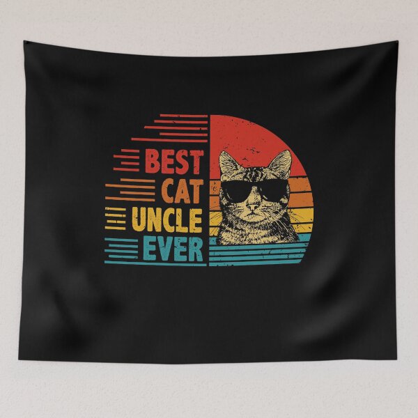 Item preview, Vintage Retro Best Cat Uncle Ever Funny Cat Lover Father's Day Gift designed and sold by EdwinaEmmanoiCo.