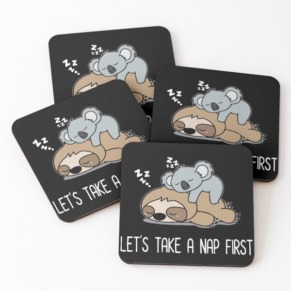 Item preview, Lets Take A Nap First Sleeping Lazy Sloth With Baby Koala Mama Bear Napping designed and sold by cxytees.