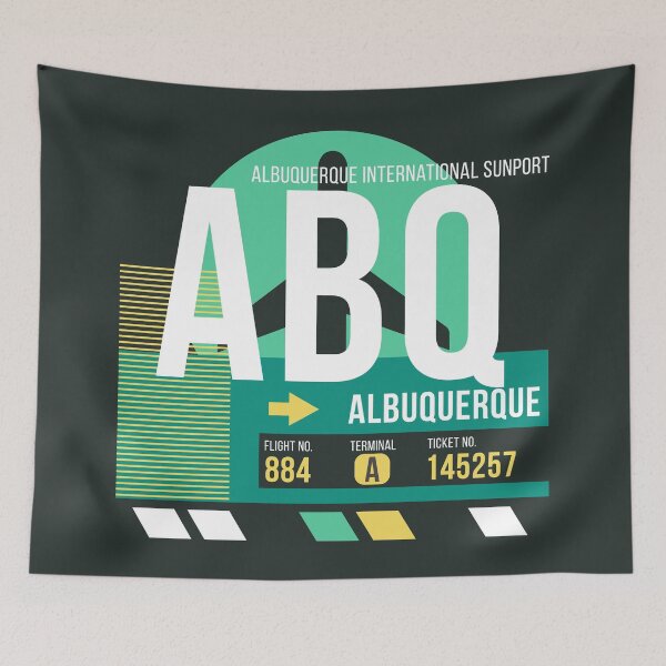 Item preview, Albuquerque (ABQ) Airport Code Baggage Tag designed and sold by SLAG-Creative.