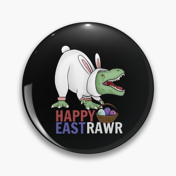 Item preview, Happy eastrawr / t rex in easter bunny costume  designed and sold by portrait4you.