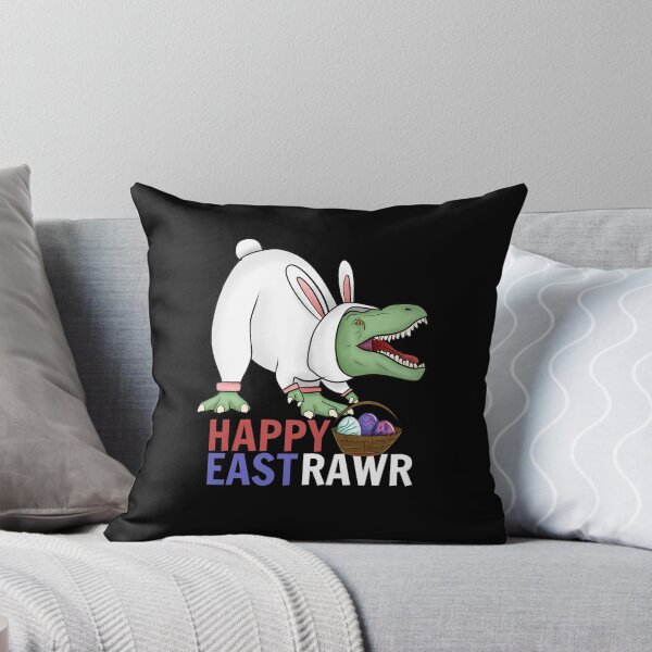 Item preview, Happy eastrawr / t rex in easter bunny costume  designed and sold by portrait4you.