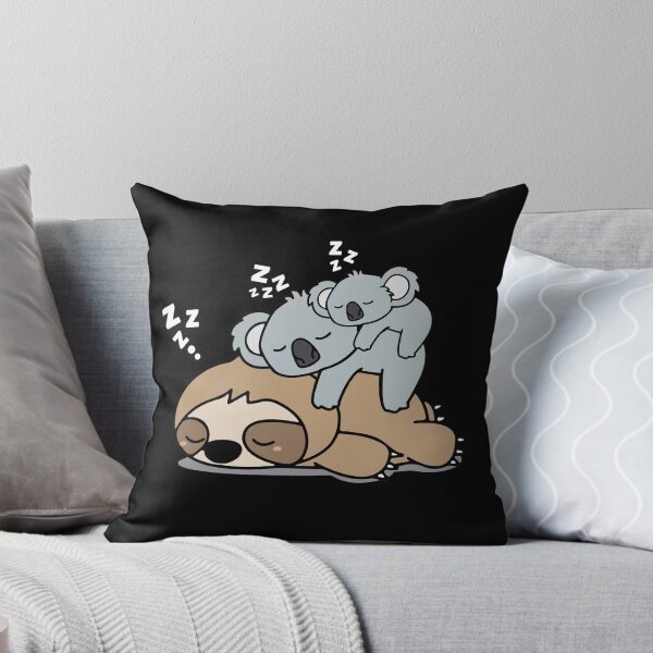 Item preview, Cute Sleeping Lazy Sloth With Baby Koala Mama Bear designed and sold by cxytees.