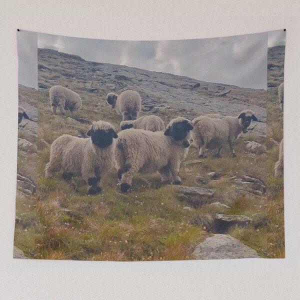 Item preview, Cute sheep in the mountains in Switzerland designed and sold by Barolina.