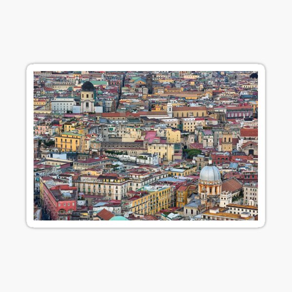 Item preview, Aerial view of Naples Italy. designed and sold by cloud7.