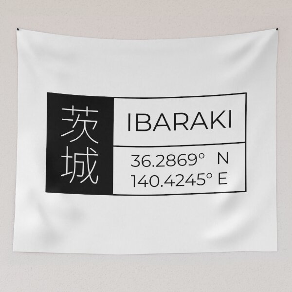 Item preview, Ibaraki - Latitude and Longitude designed and sold by Heedee Design.